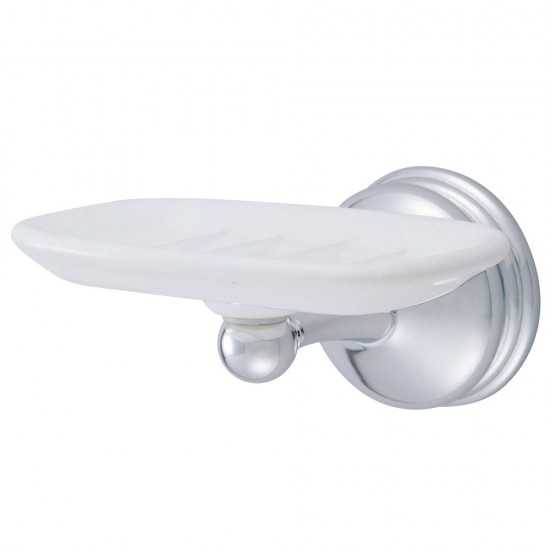 Kingston Brass Vintage Wall-Mount Soap Dish, Polished Chrome