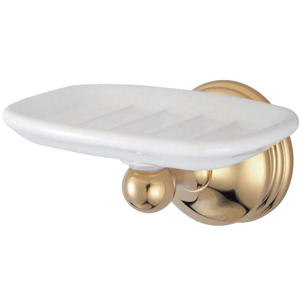 Kingston Brass Vintage Wall-Mount Soap Dish, Polished Brass