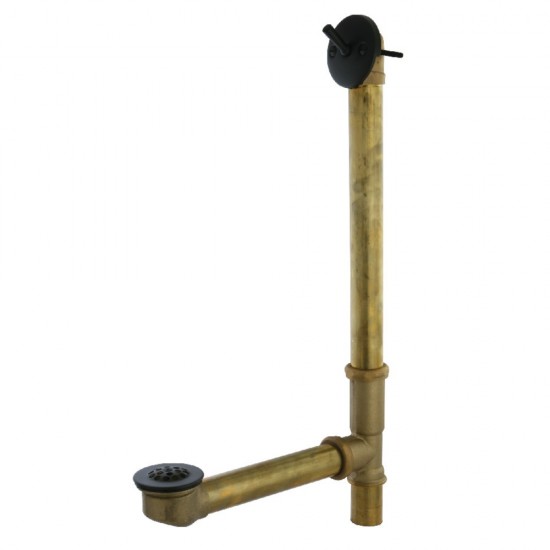 Kingston Brass 16" Trip Lever Waste and Overflow Drain, Oil Rubbed Bronze