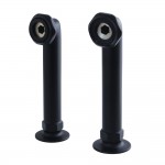 Aqua Vintage 6-Inch Deck Mount Riser for Leg Tub Filler, Matte Black
