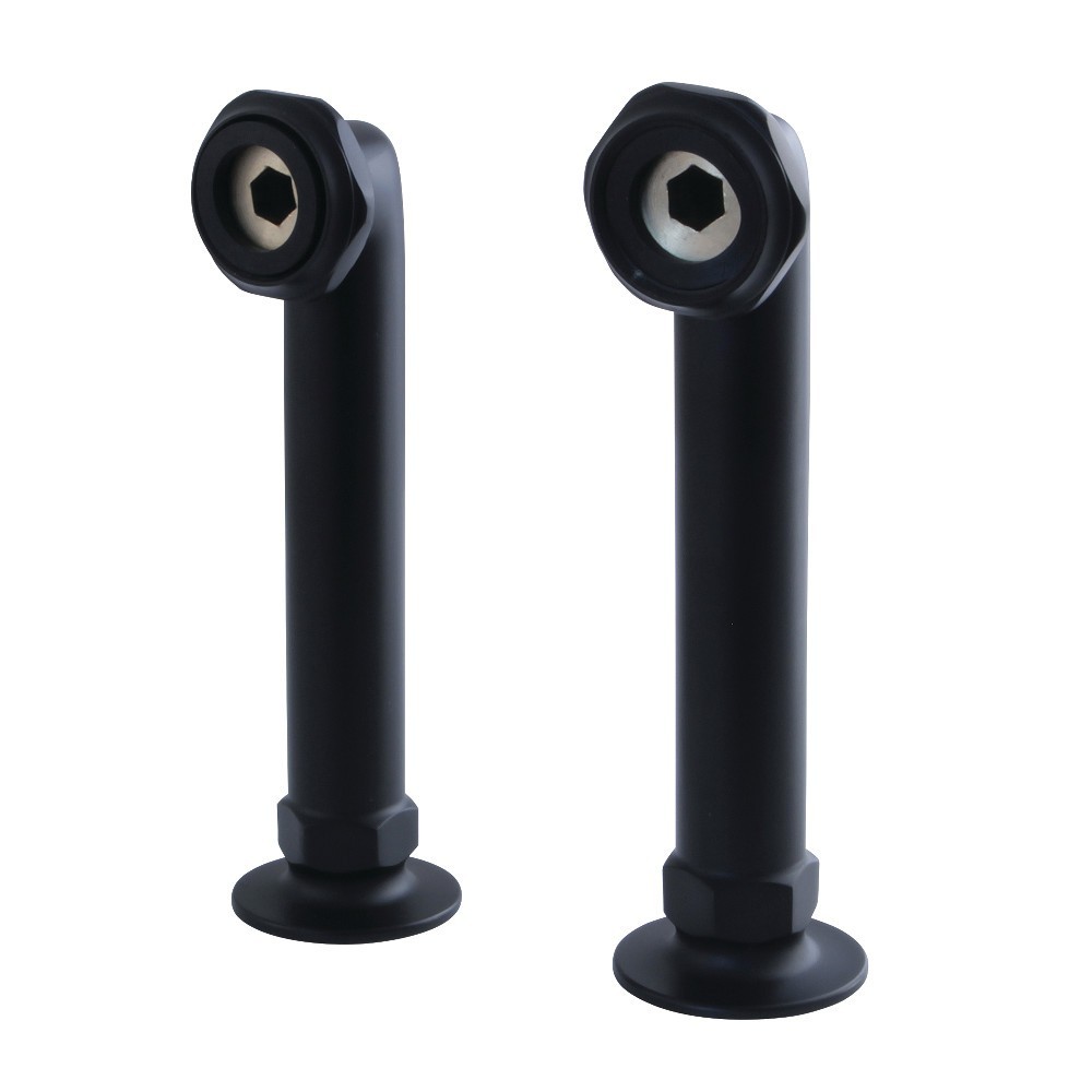 Aqua Vintage 6-Inch Deck Mount Riser for Leg Tub Filler, Matte Black Aqua Vintage 6-Inch Deck Mount Riser for Leg Tub Filler, Matte Black