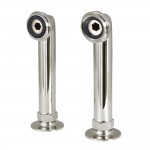 Aqua Vintage 6-Inch Deck Mount Riser for Leg Tub Filler, Polished Nickel