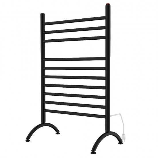 Kingston Brass Templeton Freestanding Plug-In Towel Warmer, Matte Black