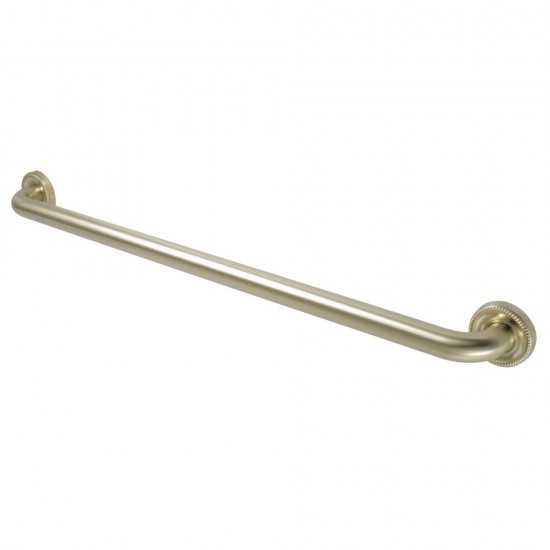 Kingston Brass Camelon 30" Decorative Grab Bar, Brushed Brass