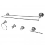 Kingston Brass Concord 5-Piece Bathroom Accessory Set, Polished Chrome