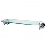 Kingston Brass Concord Cosmetic Glass Shelf, Polished Chrome