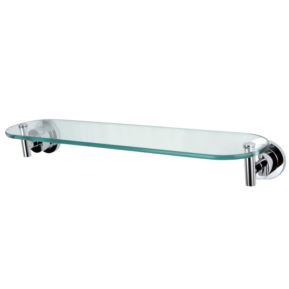 Kingston Brass Concord Cosmetic Glass Shelf, Polished Chrome