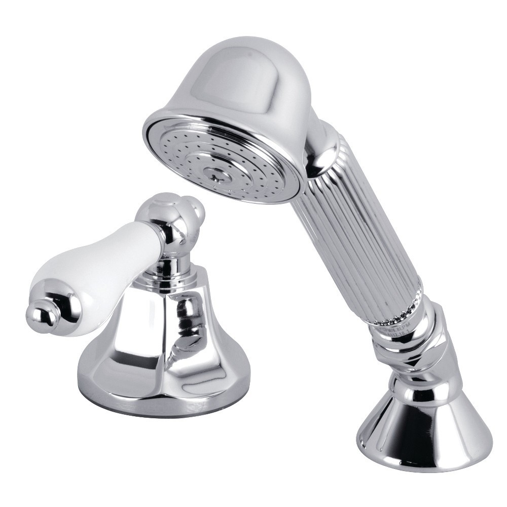 Kingston Brass Transfer Valve Set For Roman Tub Filler, Polished Chrome Kingston Brass Transfer Valve Set For Roman Tub Filler, Polished Chrome