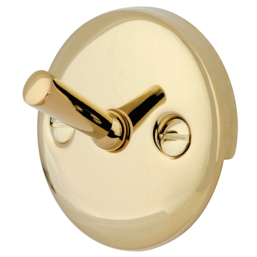 Kingston Brass Round Overflow Plate with Trip Lever Drain, Polished Brass Kingston Brass Round Overflow Plate with Trip Lever Drain, Polished Brass