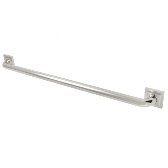 Kingston Brass Claremont 32" Decorative Grab Bar, Polished Nickel