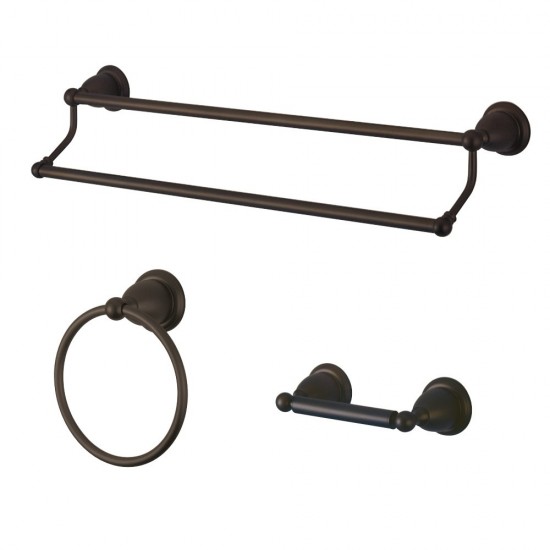 Kingston Brass 3-Piece Bathroom Accessory Set, Oil Rubbed Bronze