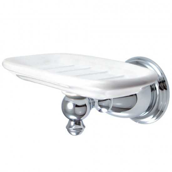 Kingston Brass English Vintage Wall-Mount Soap Dish, Polished Chrome