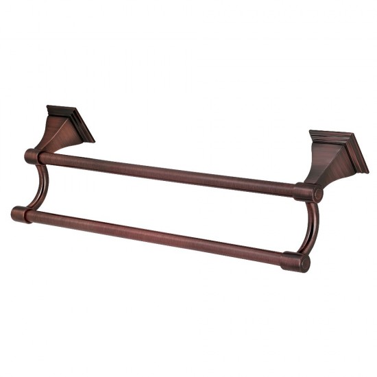 Kingston Brass Monarch 18-Inch Dual Towel Bar, Antique Copper