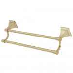 Kingston Brass Monarch 18-Inch Dual Towel Bar, Brushed Brass