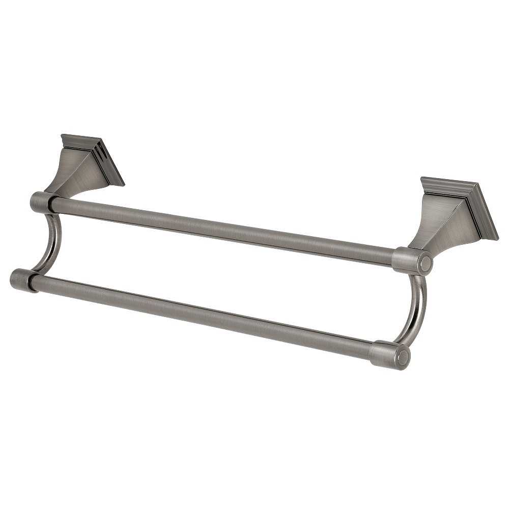 Kingston Brass Monarch 18-Inch Dual Towel Bar, Black Stainless Kingston Brass Monarch 18-Inch Dual Towel Bar, Black Stainless