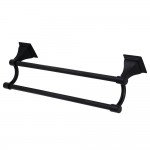 Kingston Brass Monarch 18-Inch Dual Towel Bar, Matte Black