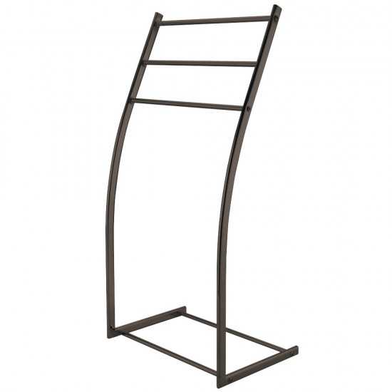 Kingston Brass Pedestal Steel Construction Towel Rack, Oil Rubbed Bronze