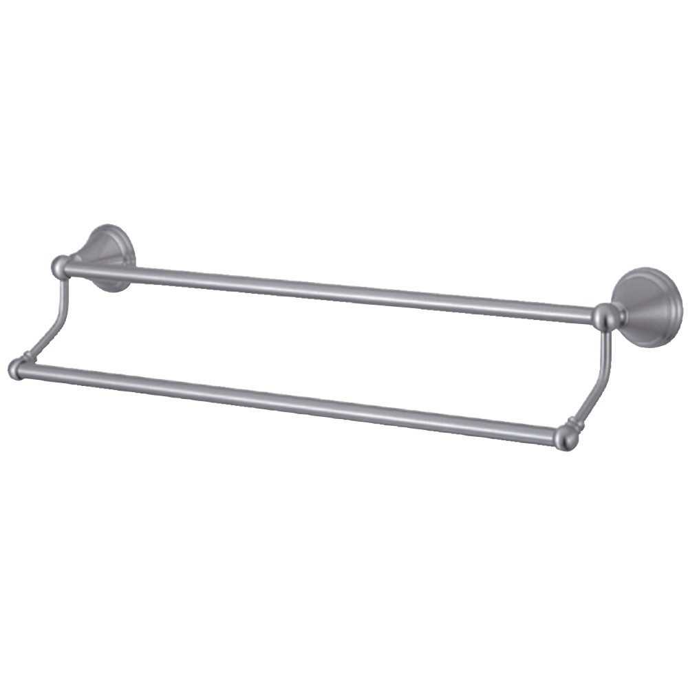 Kingston Brass Governor 24" Dual Towel Bar, Brushed Nickel