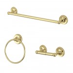 Kingston Brass Victorian 3-Piece Bathroom Accessory Set, Polished Brass