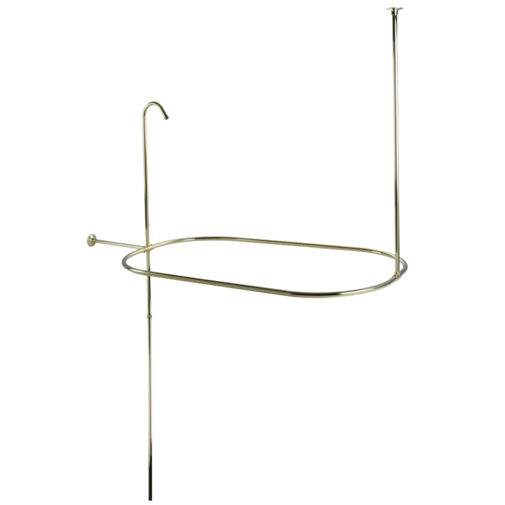 Kingston Brass Vintage Oval Shower Riser With Enclosure, Polished Brass Kingston Brass Vintage Oval Shower Riser With Enclosure, Polished Brass