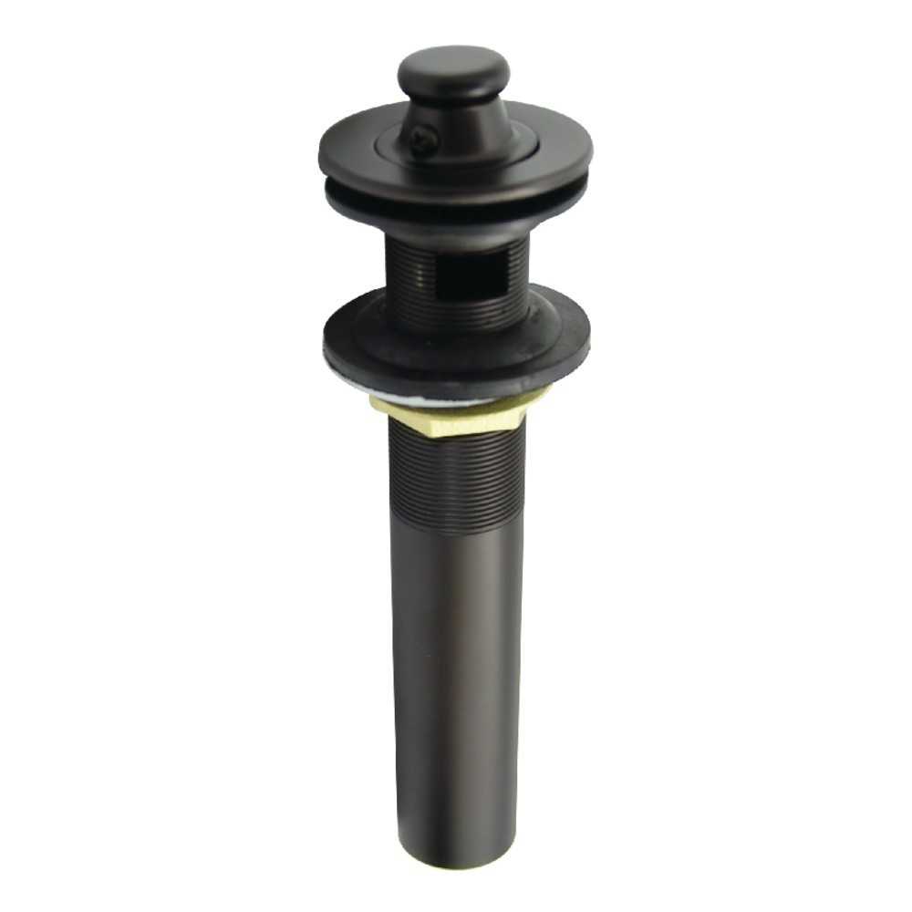 Kingston Brass Lift and Turn Sink Drain with Overflow Hole, 17 Gauge, Oil Rubbed Bronze