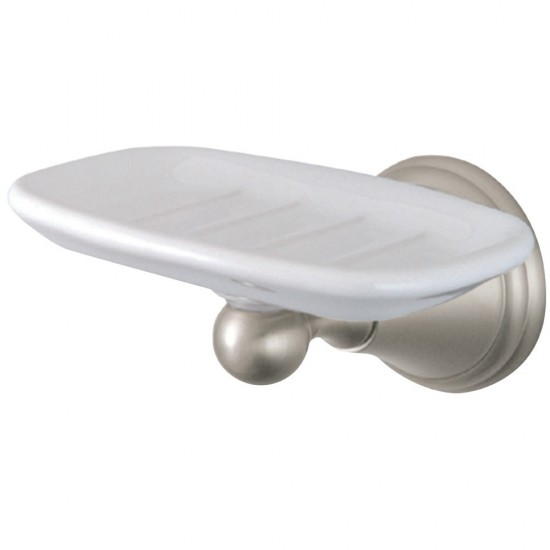 Kingston Brass Governor Wall-Mount Soap Dish, Brushed Nickel