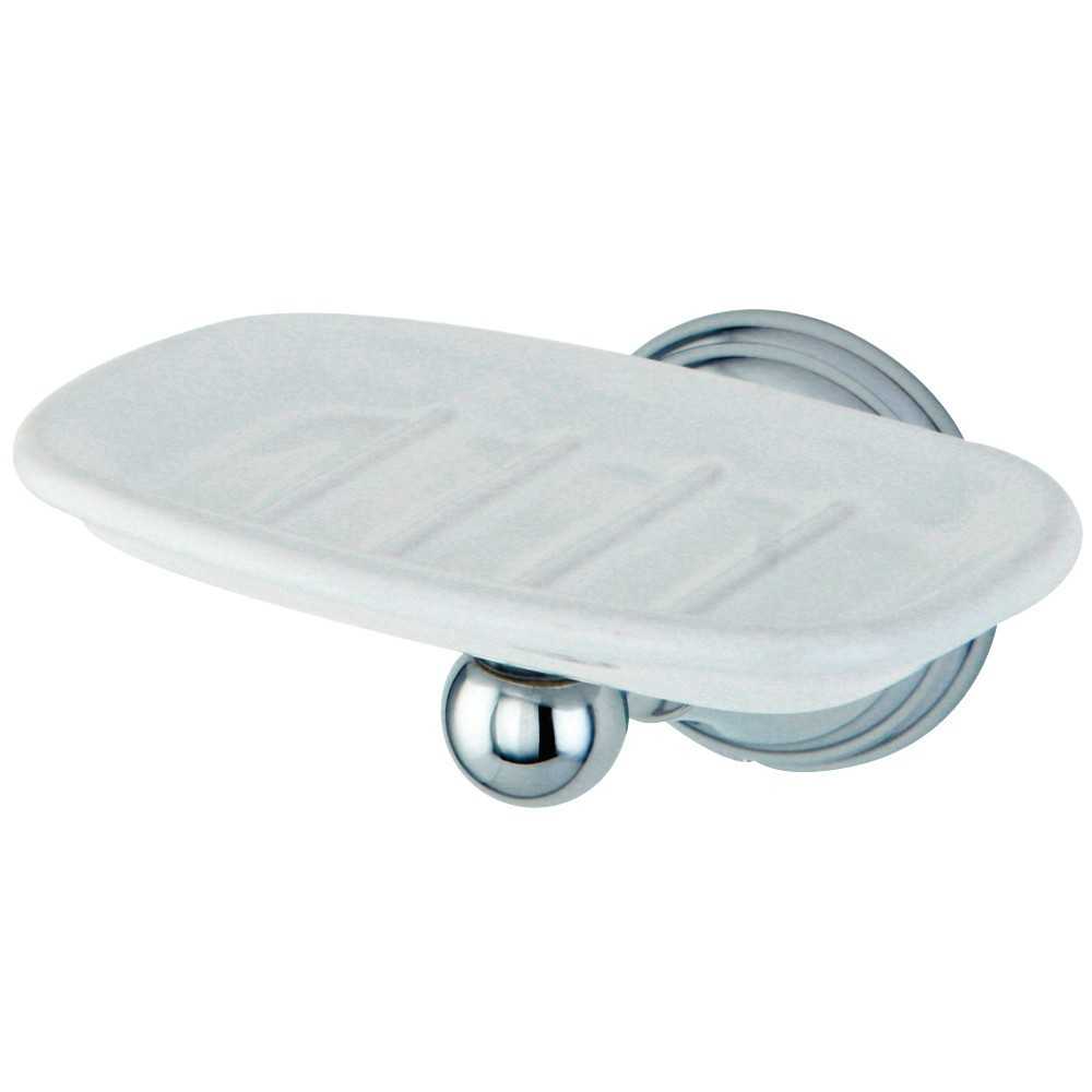 Kingston Brass Governor Wall-Mount Soap Dish, Polished Chrome Kingston Brass Governor Wall-Mount Soap Dish, Polished Chrome