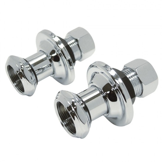 Aqua Vintage 1-3/4" Wall Union Extension, Polished Chrome