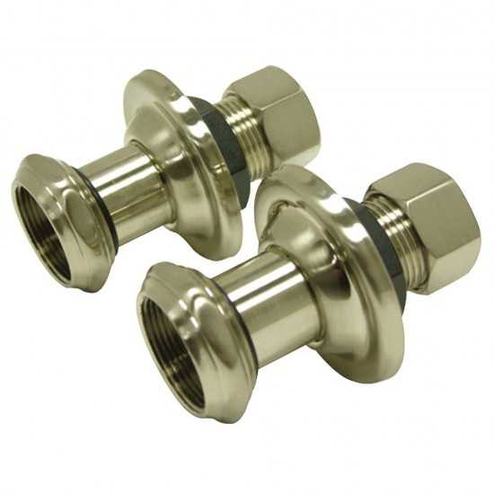 Aqua Vintage 1-3/4" Wall Union Extension, Brushed Nickel