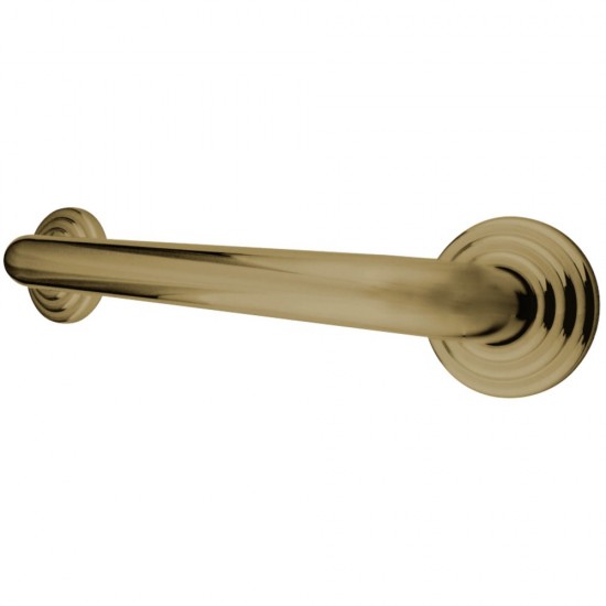 Kingston Brass Restoration 18-Inch X 1-1/4-Inch OD Decorative Grab Bar, Polished Brass