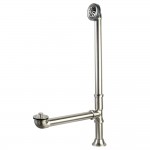 Kingston Brass Clawfoot Tub Waste & Overflow Drain, Brushed Nickel