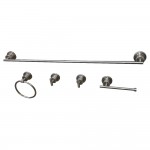 Kingston Brass Concord 5-Piece Bathroom Accessory Set, Brushed Nickel