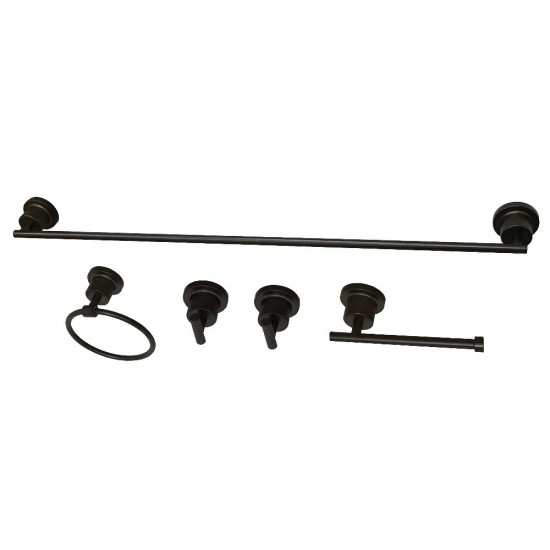 Kingston Brass Concord 5-Piece Bathroom Accessory Set, Oil Rubbed Bronze