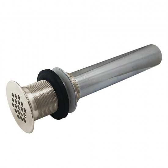 Kingston Brass Fauceture Grid Drain without Overflow, Polished Nickel