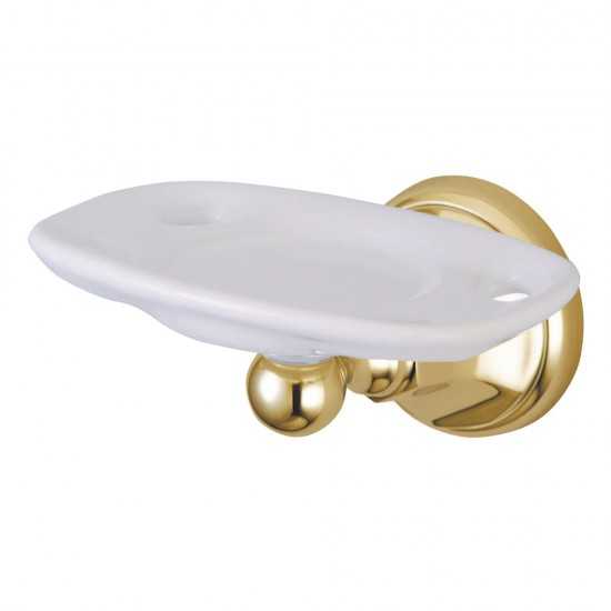 Kingston Brass Metropolitan Toothbrush and Tumbler Holder, Polished Brass