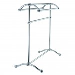 Kingston Brass Pedestal Towel Rack, Polished Chrome