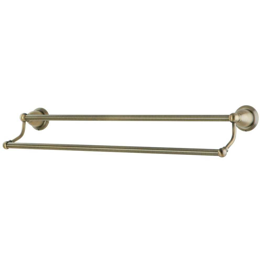 Kingston Brass Heritage 24" Dual Towel Bar, Antique Brass Kingston Brass Heritage 24" Dual Towel Bar, Antique Brass