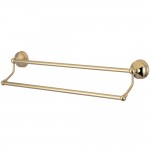 Kingston Brass Vintage 24" Dual Towel Bar, Polished Brass