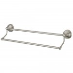 Kingston Brass Vintage 24" Dual Towel Bar, Brushed Nickel