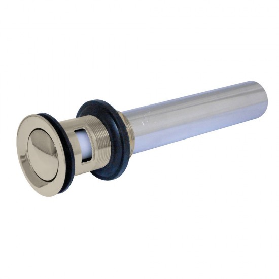 Kingston Brass KB8108 Push Pop-Up Drain with Overflow