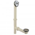 Kingston Brass Bath Tub Drain with Overflow, Polished Chrome