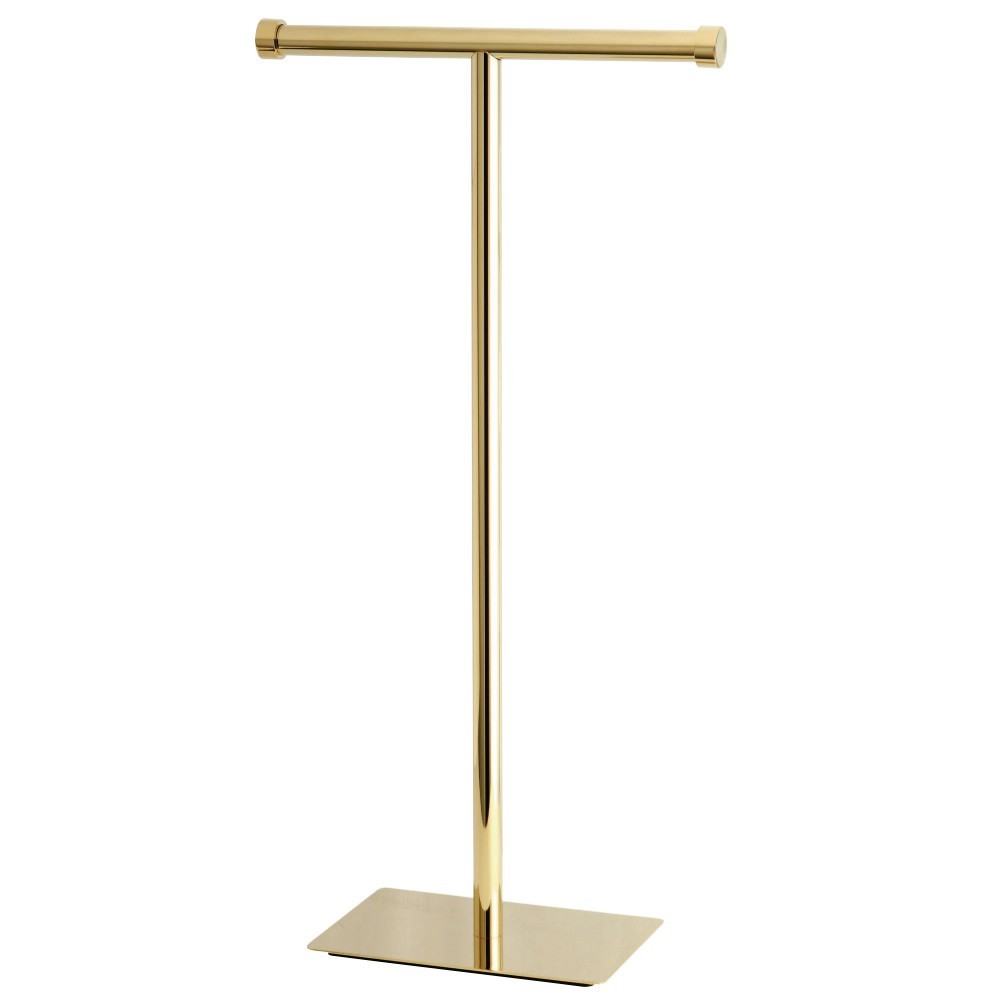 Kingston Brass Claremont Freestanding Toilet Paper Stand, Polished Brass Kingston Brass Claremont Freestanding Toilet Paper Stand, Polished Brass