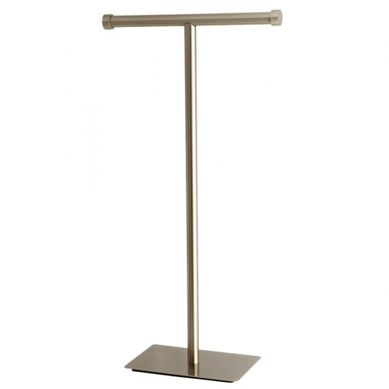 Kingston Brass Claremont Freestanding Toilet Paper Stand, Brushed Nickel