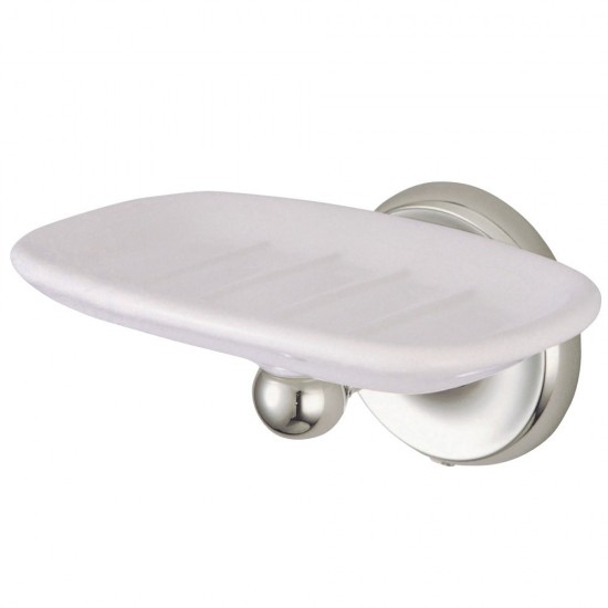 Kingston Brass Classic Soap Dish, Brushed Nickel