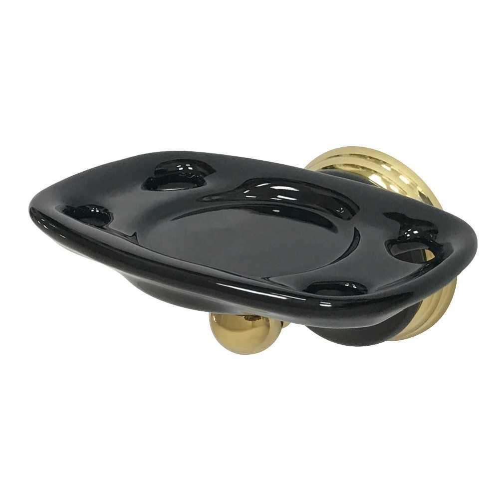 Kingston Brass Water Onyx Toothbrush and Tumbler Holder, Polished Brass Kingston Brass Water Onyx Toothbrush and Tumbler Holder, Polished Brass