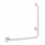 Kingston Brass 24"x 24" L-Shaped Grab Bar - Left Hand, White