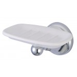 Kingston Brass Metropolitan Wall Mount Soap Dish Holder, Polished Chrome