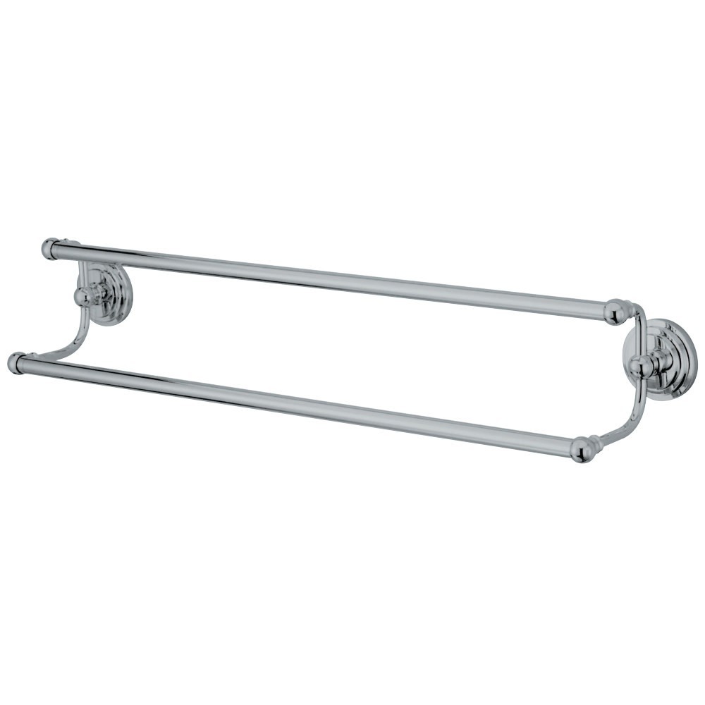Kingston Brass Milano 18" Dual Towel Bar, Polished Chrome Kingston Brass Milano 18" Dual Towel Bar, Polished Chrome