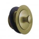 Kingston Brass Brass Lift & Lock Tub Drain, Brushed Brass