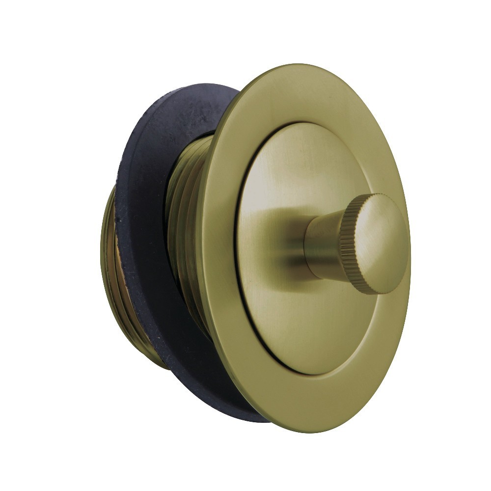 Kingston Brass Brass Lift & Lock Tub Drain, Brushed Brass